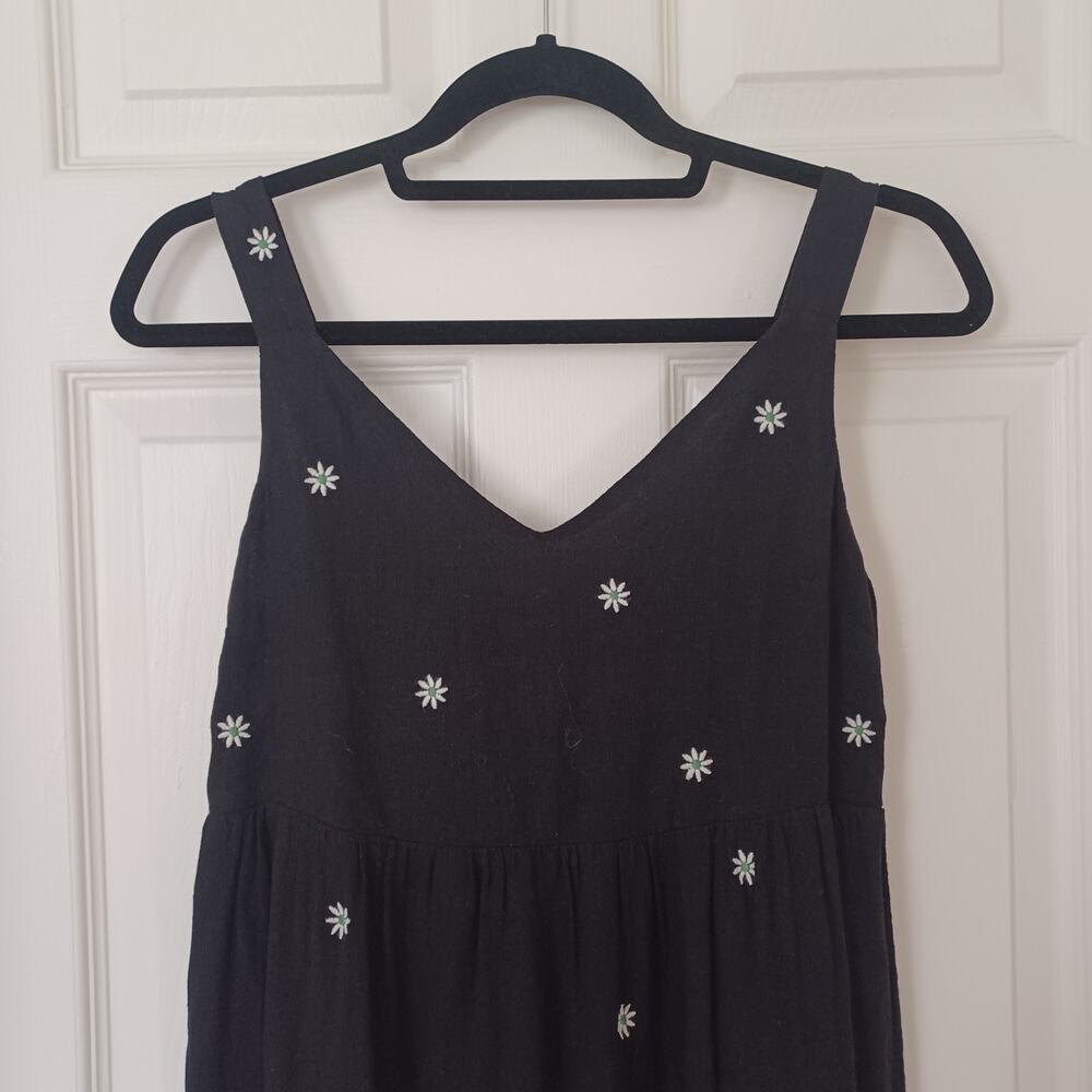 Karen Kane In The Garden Embroidered Tiered Midi Dress Black XS/S - Picture 8 of 15